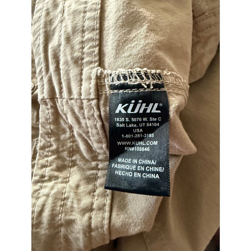 KÜHL High performance hiking pants/capris khaki color women’s Sz 4 GUC - Picture 9 of 10